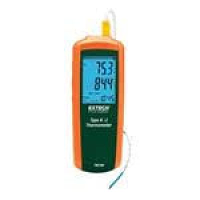 TERMOMETRO DIGITAL CON SONDA EXTERNA MONOCANAL TIPO K/J Ref.: TM100 RANGO: -200 °C a 1372 °C